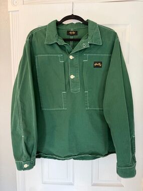 Stan Ray Green Painters Popover Work Shirt